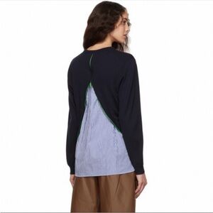 Tibi Mixed Media Sweater
